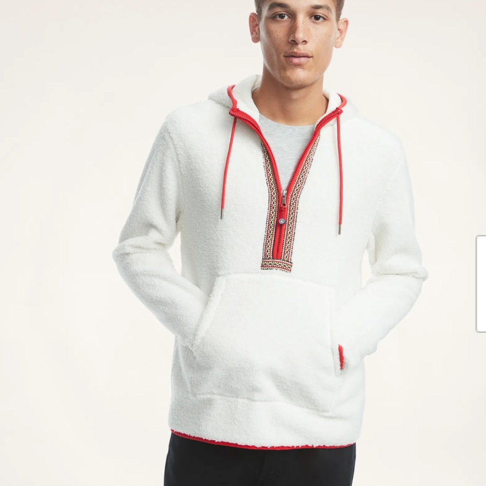 Brooks Brothers Teddy Fleece hoodie size large